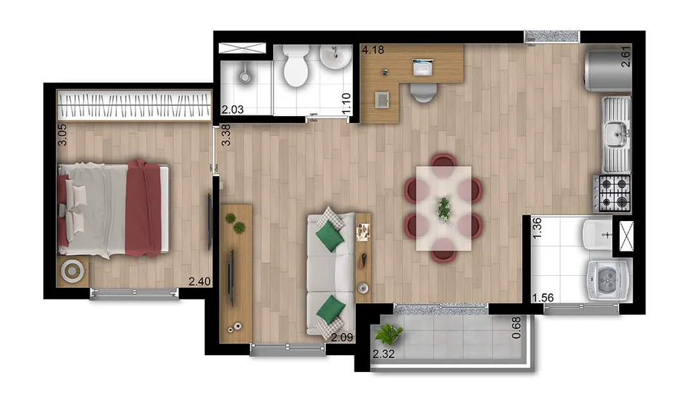 Casa, 2 quartos, 3840 m² - Foto 6