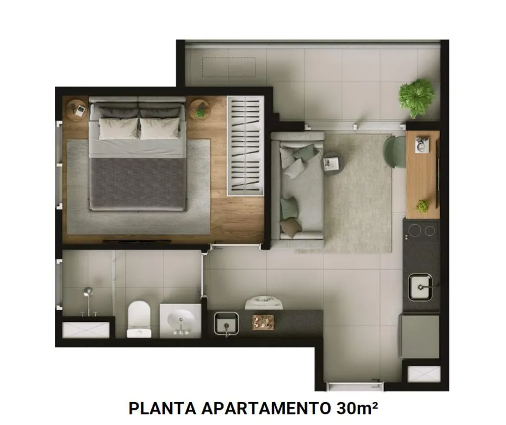 Apartamento, 1 quarto, 2731 m² - Foto 9