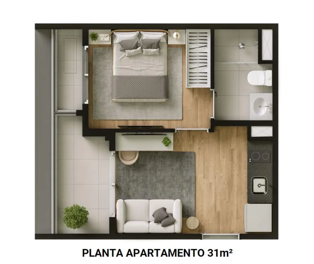 Apartamento, 1 quarto, 2731 m² - Foto 11