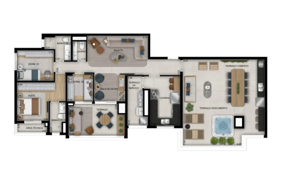 Apartamento, 3 quartos, 68173 m² - Foto 8