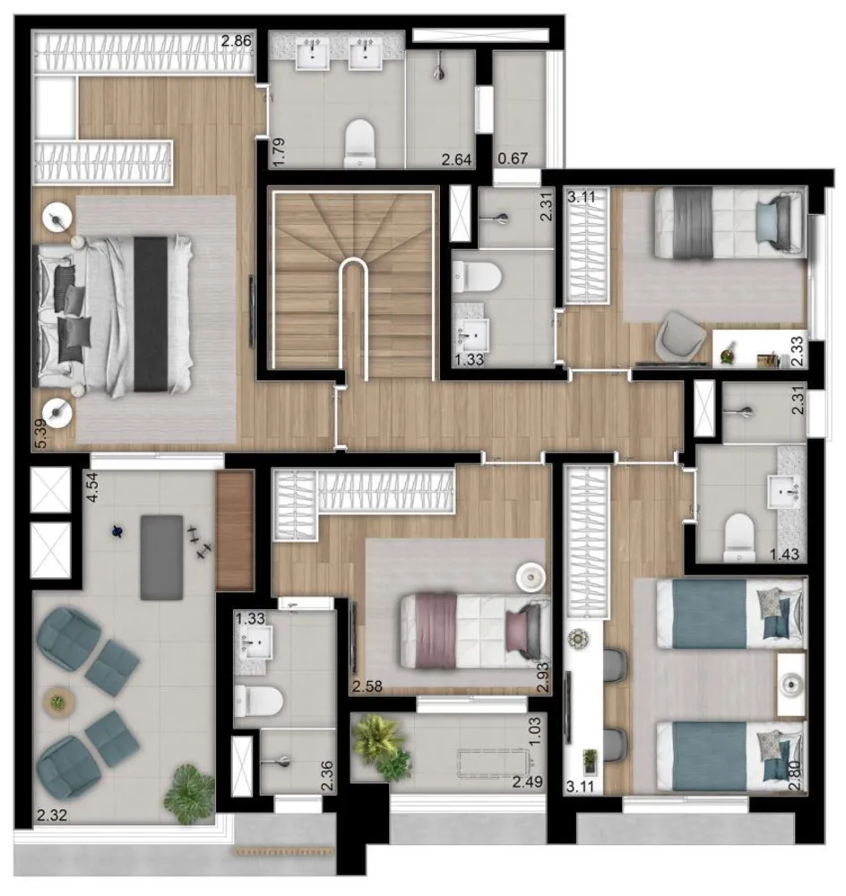 Apartamento, 3 quartos, 20191 m² - Foto 8