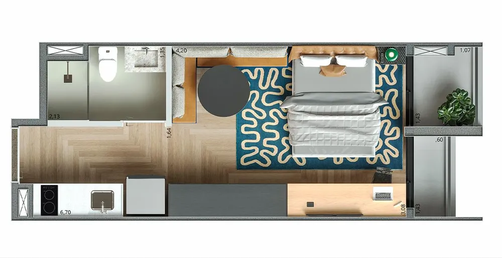 Apartamento, 2 quartos, 2560 m² - Foto 8