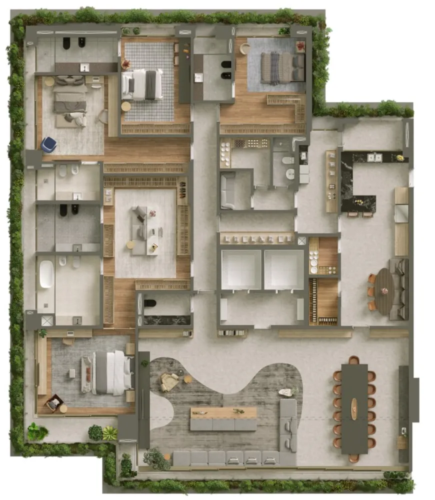 Apartamento, 4 quartos, 3731184 m² - Foto 8