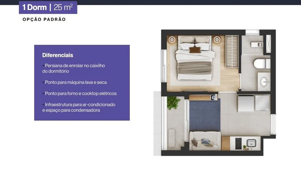 Apartamento, 1 quarto, 2425 m² - Foto 8