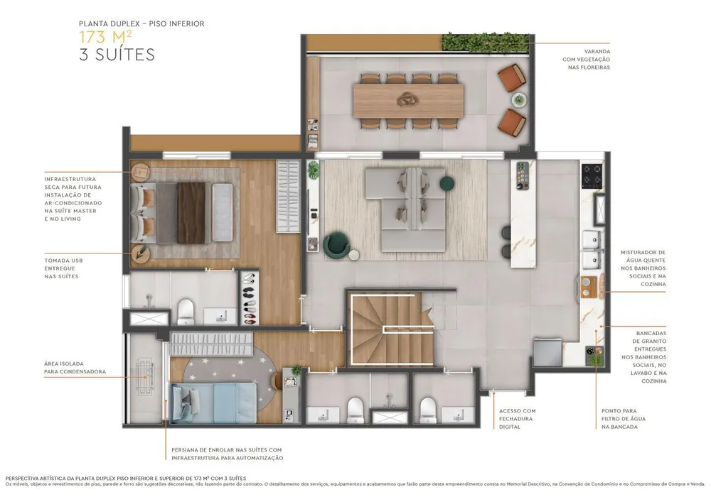Apartamento, 3 quartos, 69173 m² - Foto 7