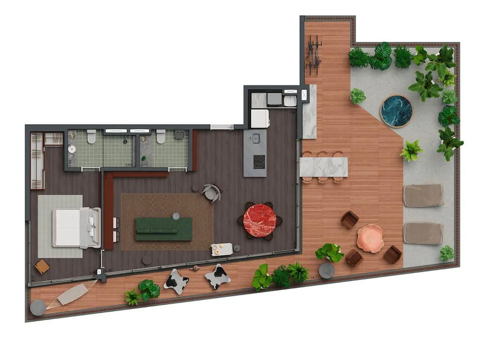 Apartamento, 1 quarto, 33122 m² - Foto 6