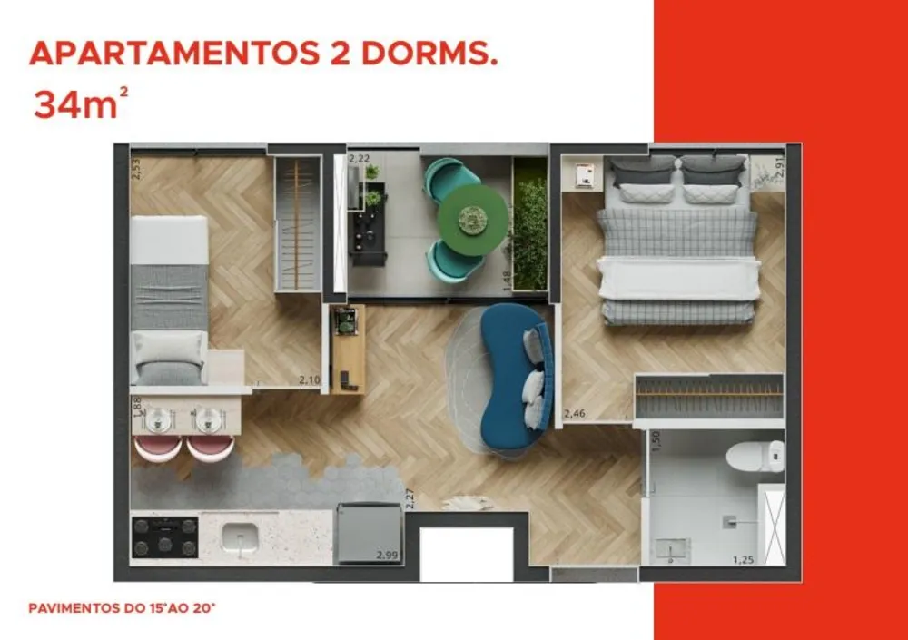 Casa, 2 quartos, 2434 m² - Foto 12