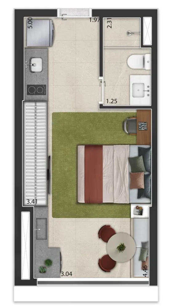 Apartamento, 1 quarto, 2637 m² - Foto 11