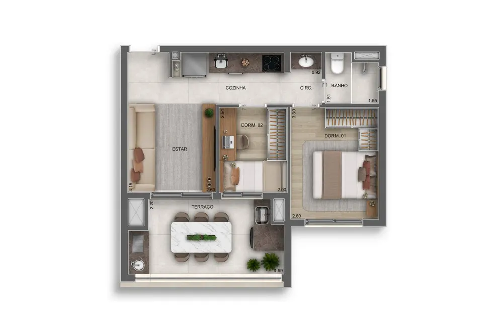 Casa, 2 quartos, 3148 m² - Foto 11