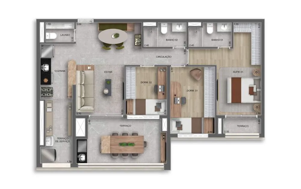 Apartamento, 3 quartos, 80235 m² - Foto 7