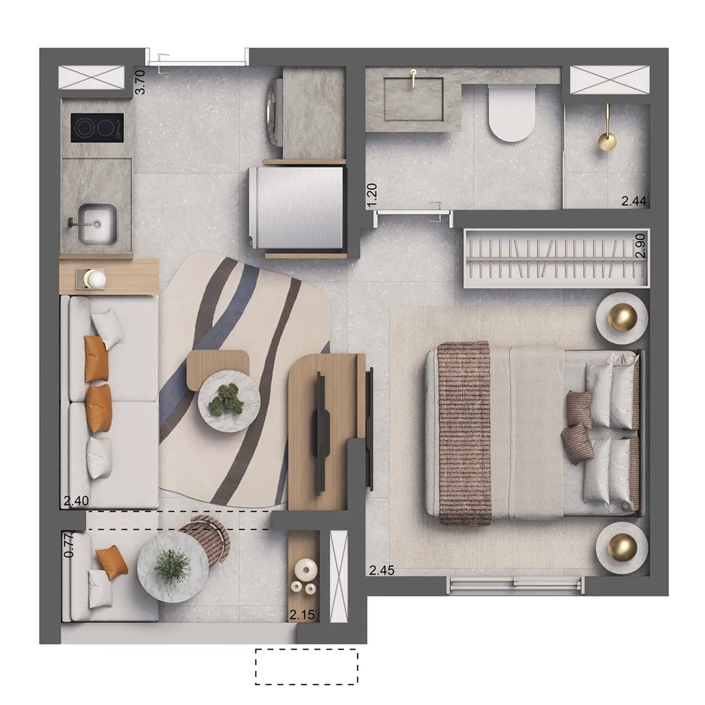 Casa, 2 quartos, 2437 m² - Foto 10