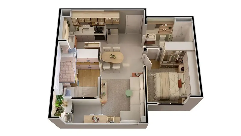 Casa, 2 quartos, 3040 m² - Foto 8