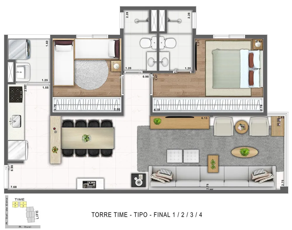 Apartamento, 2 quartos, 6595 m² - Foto 12