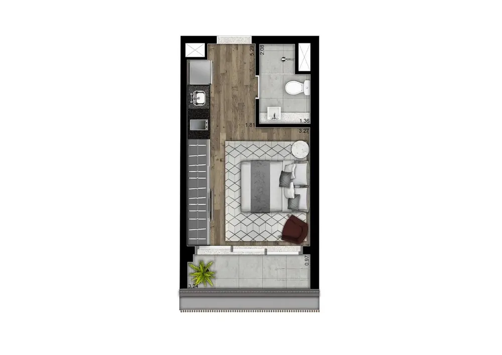 Apartamento, 1 quarto, 2339 m² - Foto 11