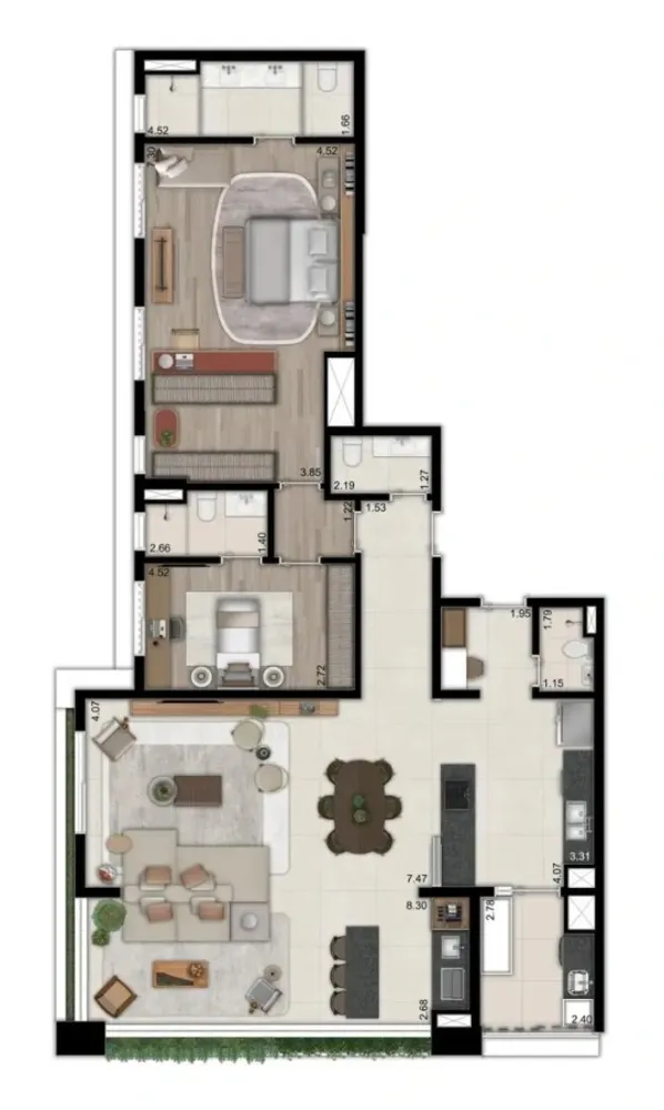 Apartamento, 3 quartos, 125316 m² - Foto 2