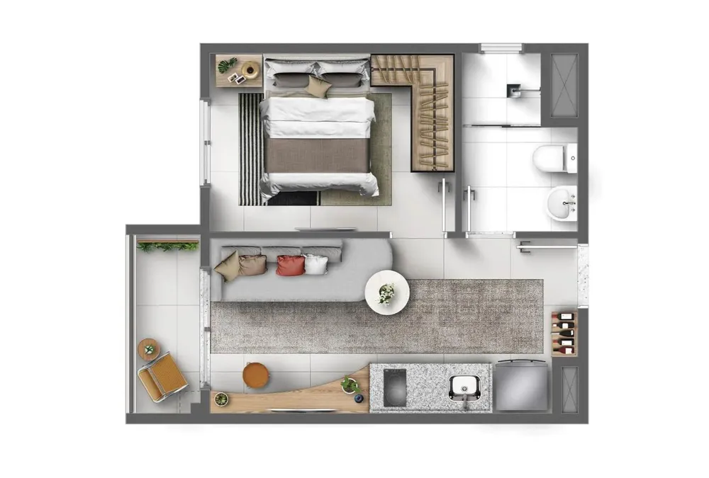 Apartamento, 1 quarto, 2529 m² - Foto 11
