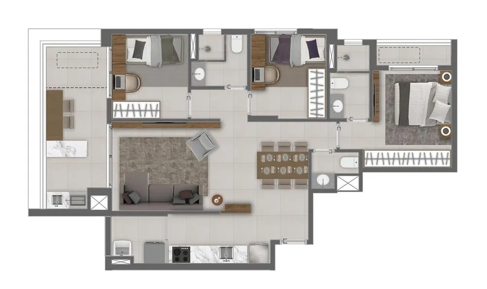 Apartamento, 3 quartos, 2588 m² - Foto 8