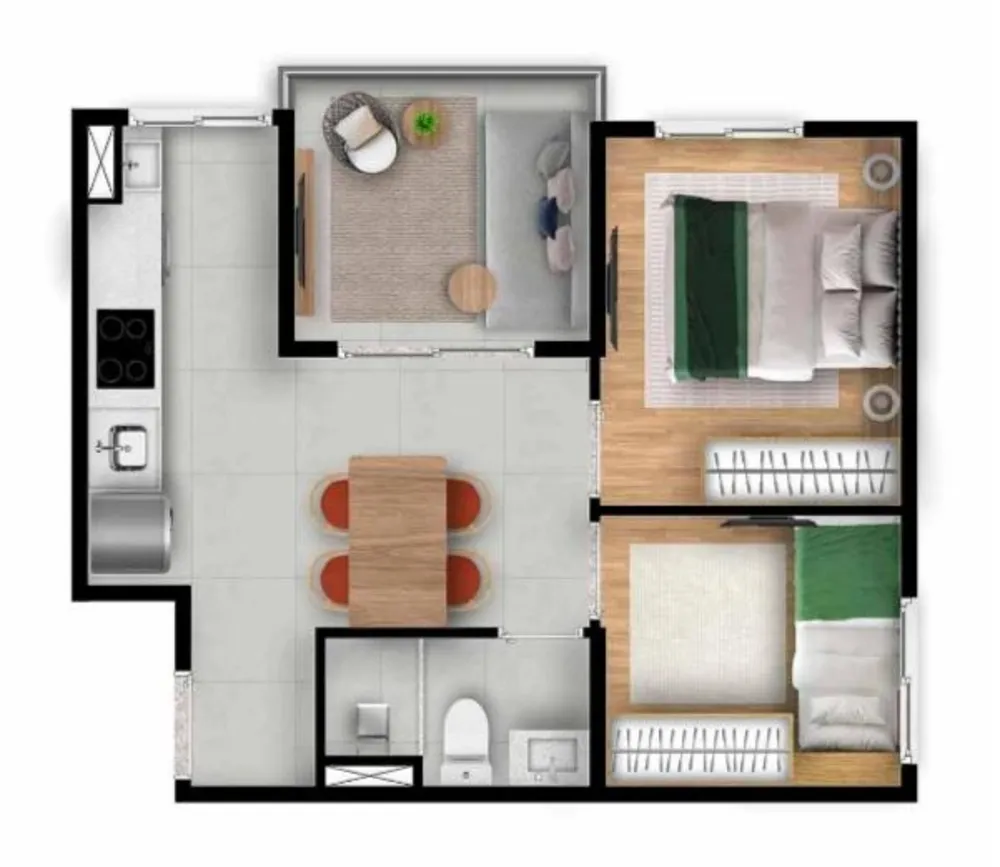 Casa, 2 quartos, 3738 m² - Foto 12