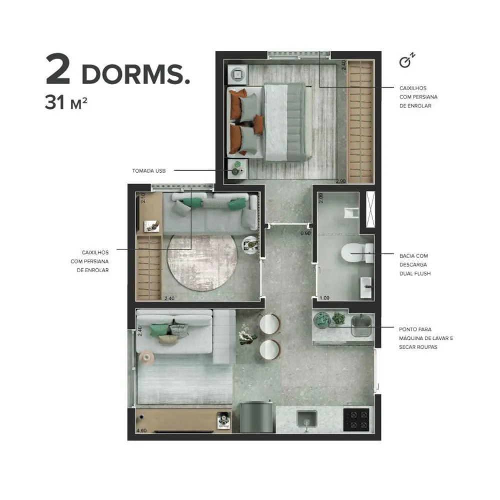 Casa, 2 quartos, 3155 m² - Foto 11