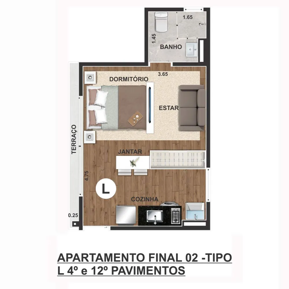 Apartamento, 2 quartos, 2342 m² - Foto 11