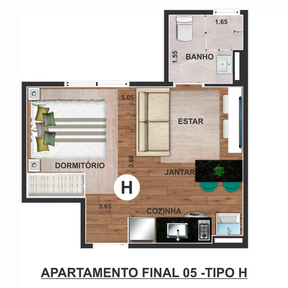 Apartamento, 2 quartos, 2342 m² - Foto 12