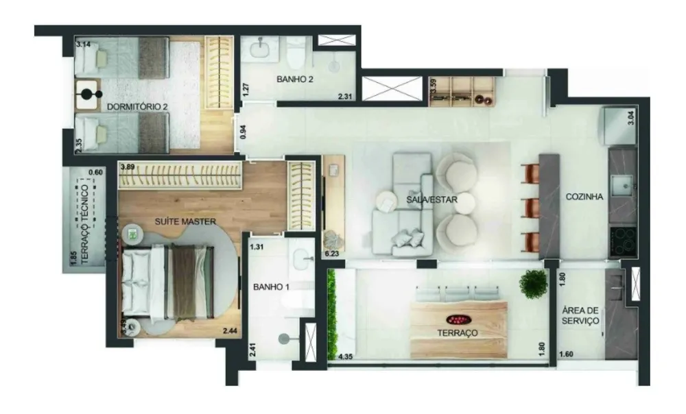 Apartamento, 3 quartos, 2268 m² - Foto 5