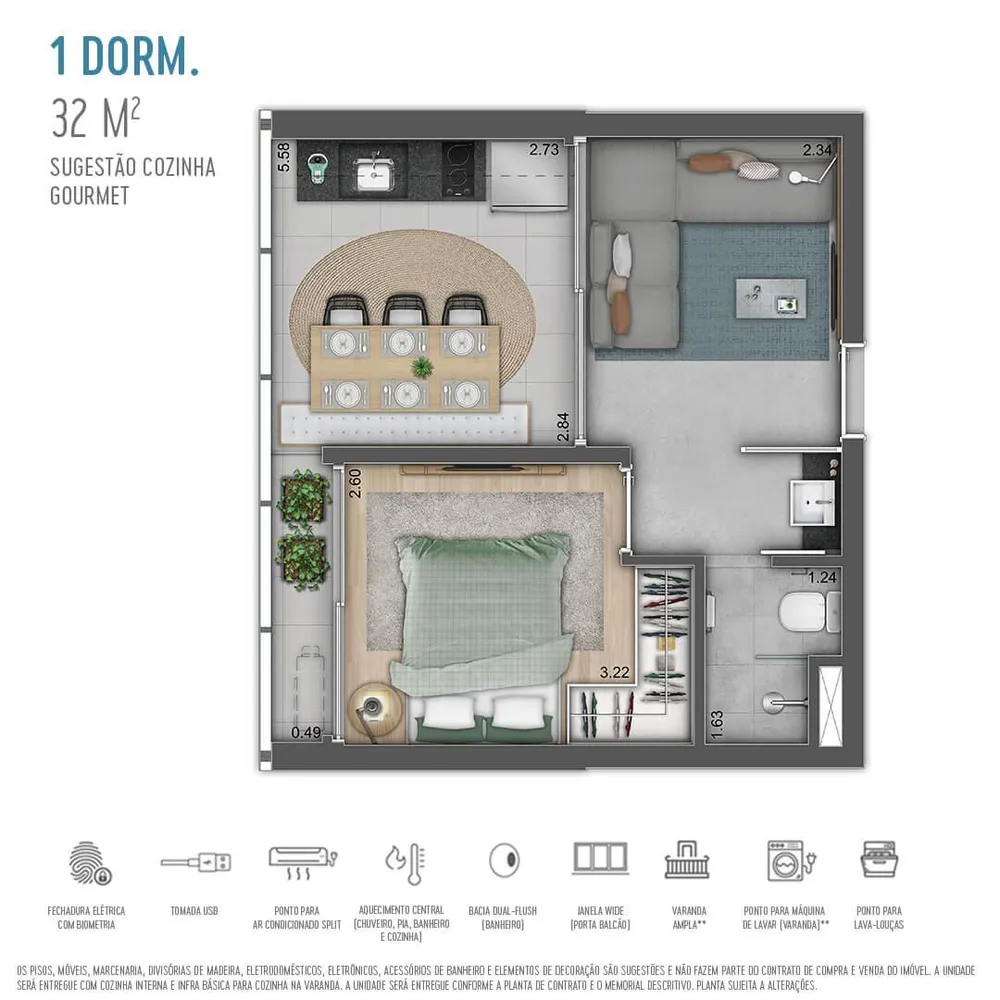 Apartamento, 2 quartos, 2060 m² - Foto 10