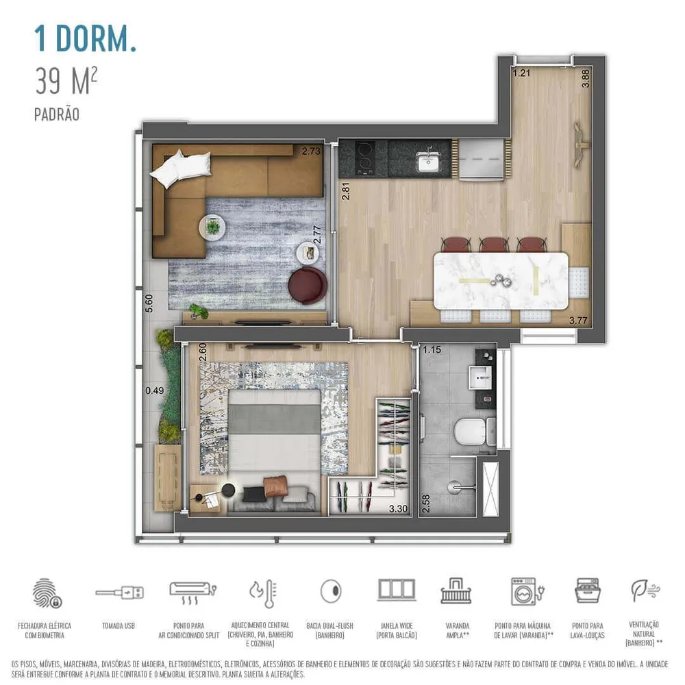 Apartamento, 2 quartos, 2060 m² - Foto 11