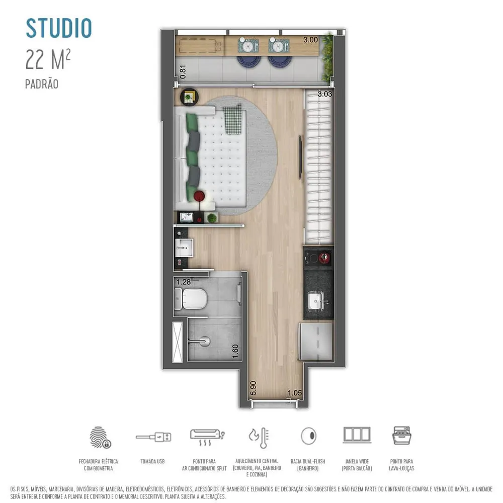 Apartamento, 2 quartos, 2060 m² - Foto 8