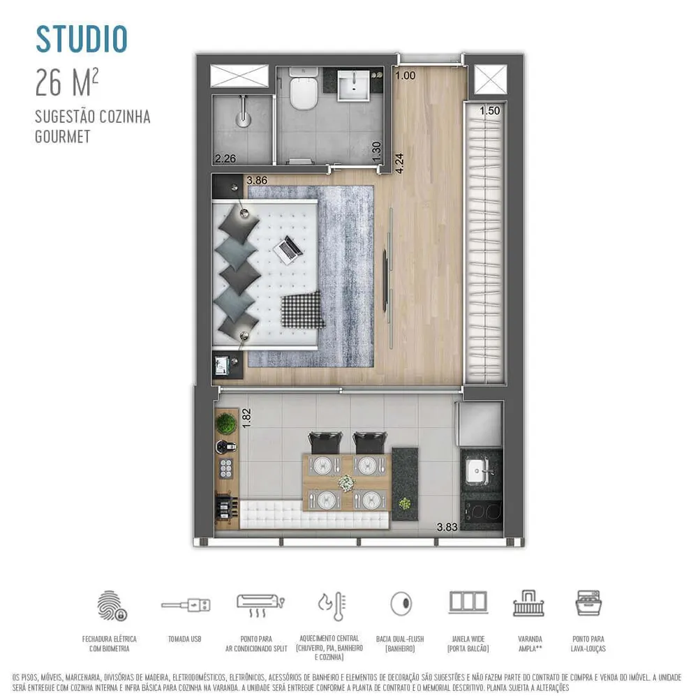Apartamento, 2 quartos, 2060 m² - Foto 9