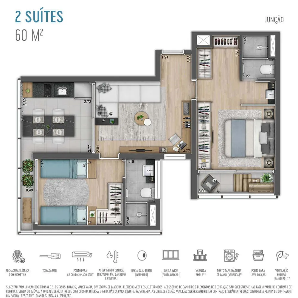 Apartamento, 2 quartos, 2060 m² - Foto 12