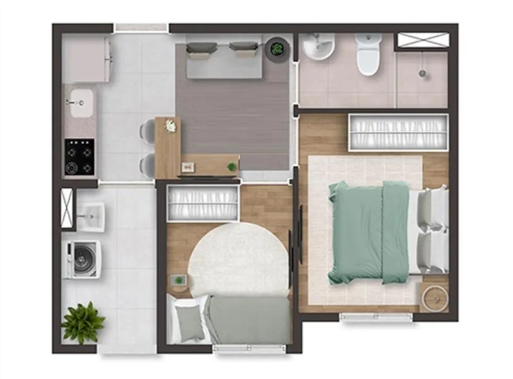 Casa, 2 quartos, 2431 m² - Foto 7