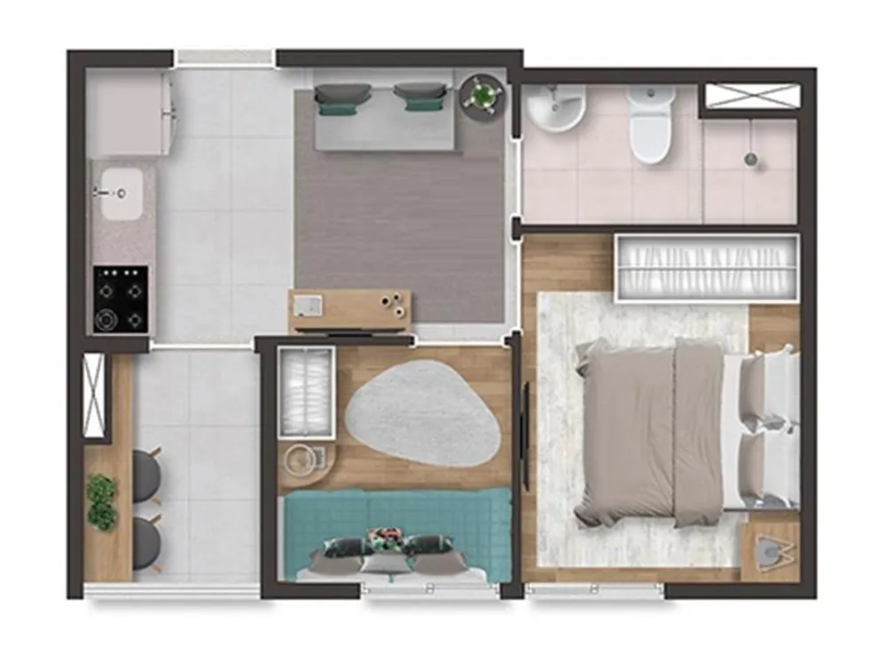 Casa, 2 quartos, 2431 m² - Foto 10