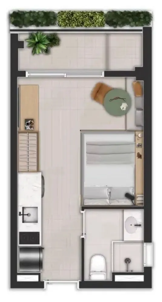 Apartamento, 1 quarto, 2436 m² - Foto 7