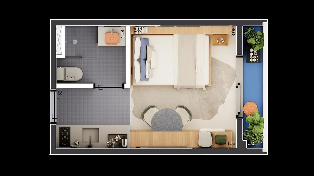 Casa, 1 quarto, 1445 m² - Foto 7