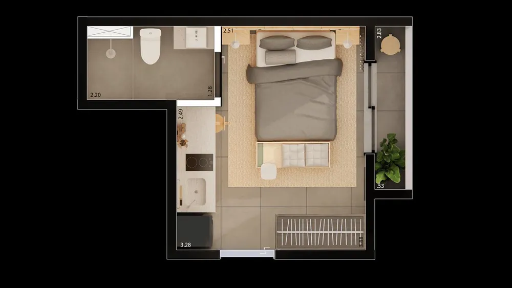 Casa, 1 quarto, 1445 m² - Foto 8