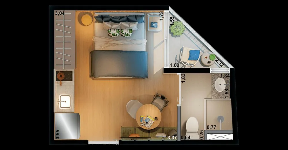 Casa, 1 quarto, 1725 m² - Foto 6