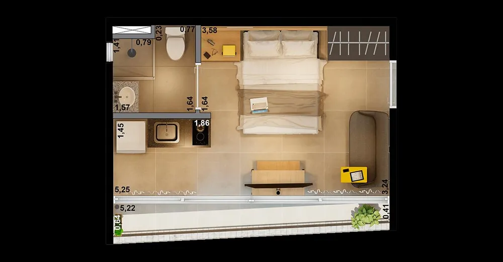 Casa, 1 quarto, 1725 m² - Foto 5