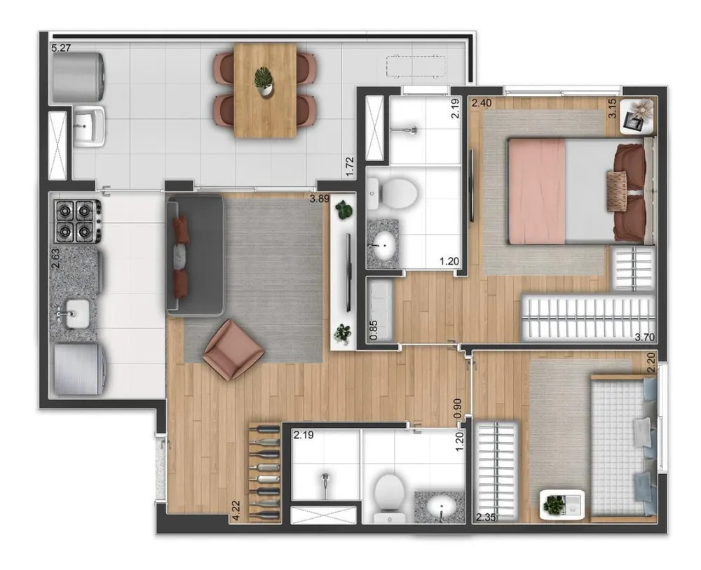 Apartamento, 3 quartos, 3665 m² - Foto 7