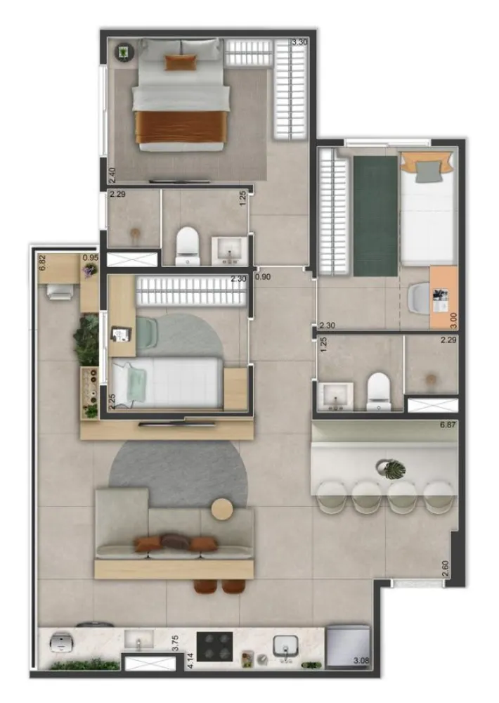Apartamento, 3 quartos, 3665 m² - Foto 8