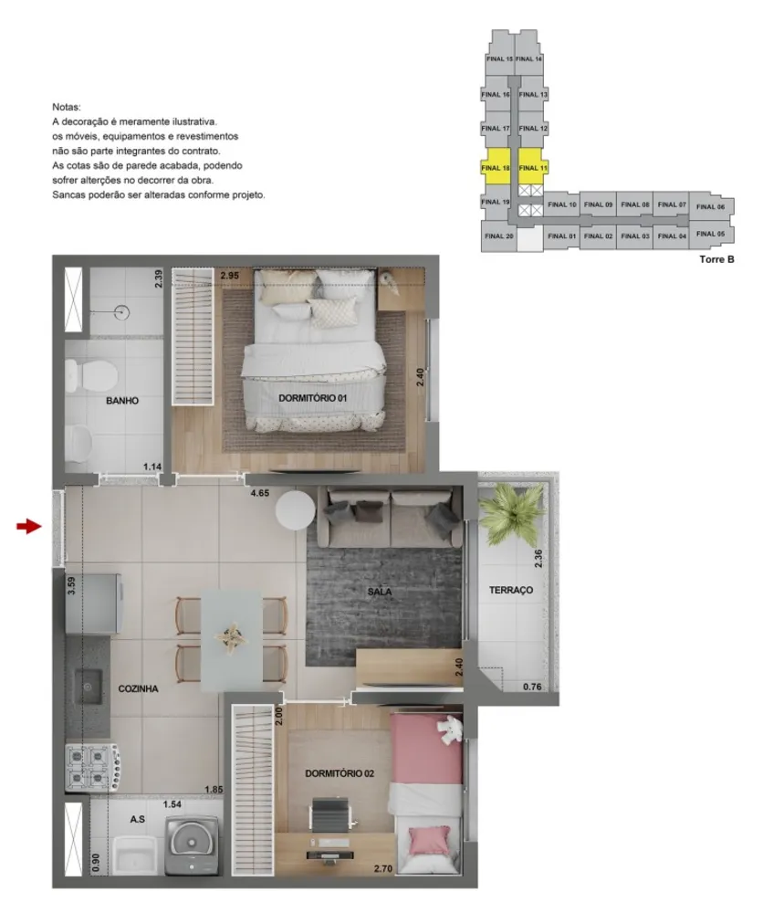 Casa, 2 quartos, 3445 m² - Foto 5