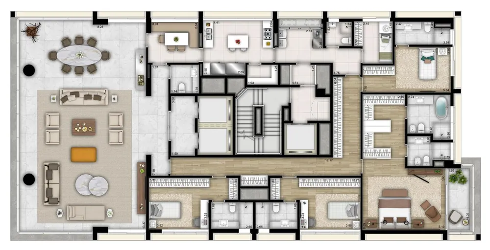 Apartamento, 4 quartos, 358771 m² - Foto 11