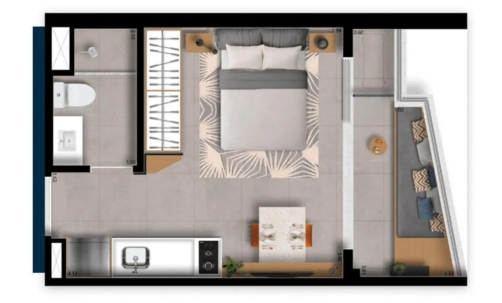 Apartamento, 1 quarto, 24 m² - Foto 8