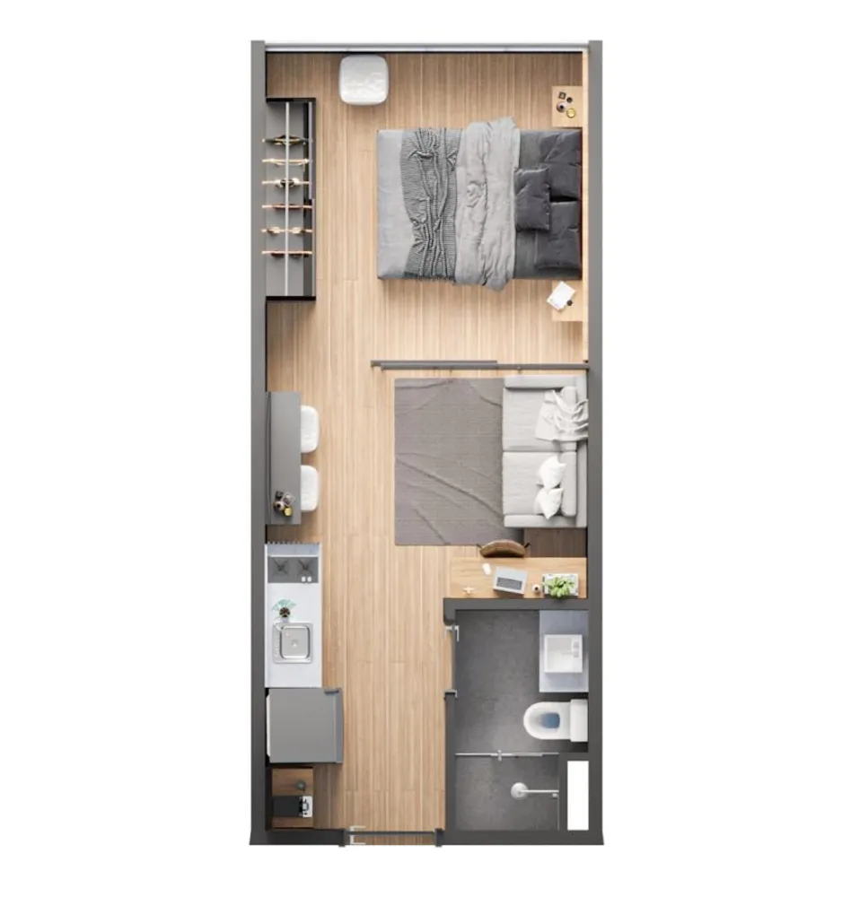 Apartamento, 1 quarto, 2426 m² - Foto 6