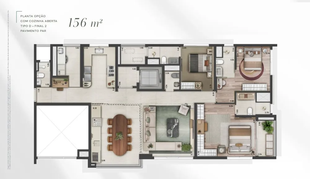 Apartamento, 3 quartos, 27157 m² - Foto 2