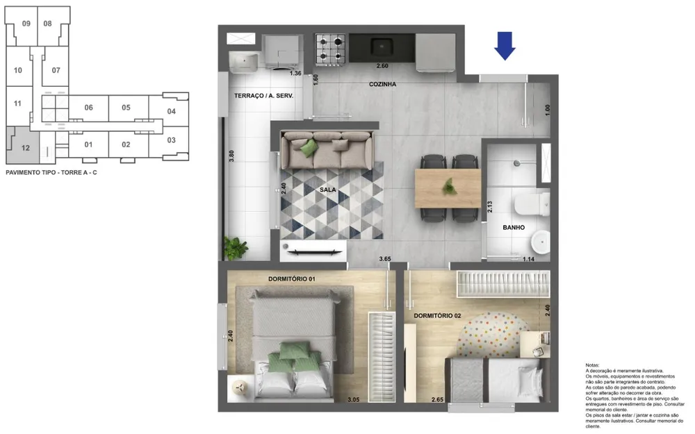 Casa, 2 quartos, 3445 m² - Foto 8