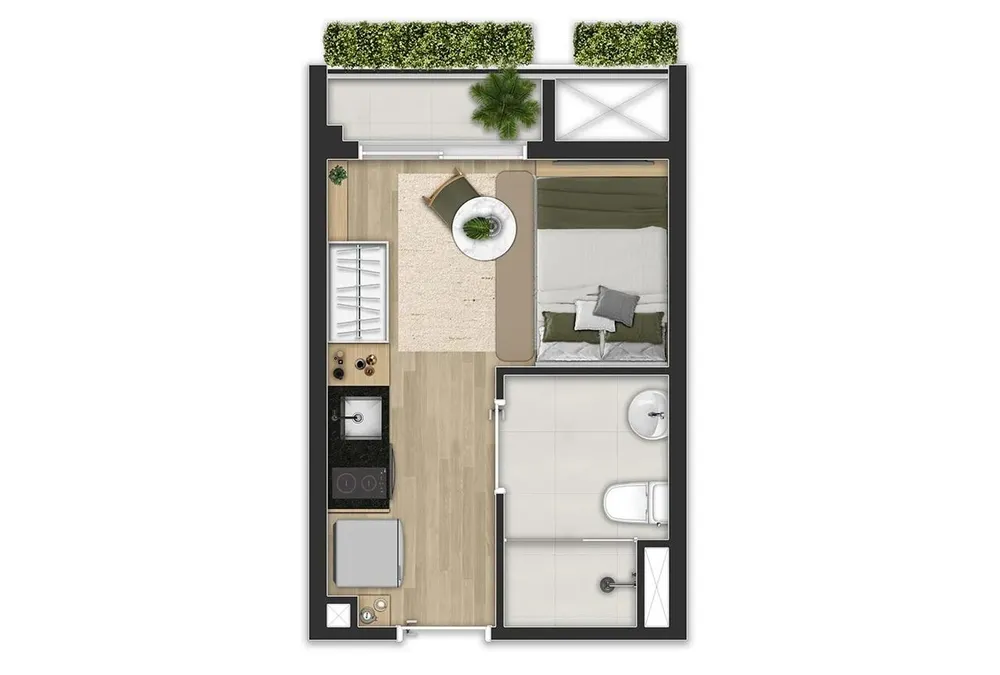 Apartamento, 1 quarto, 2028 m² - Foto 8