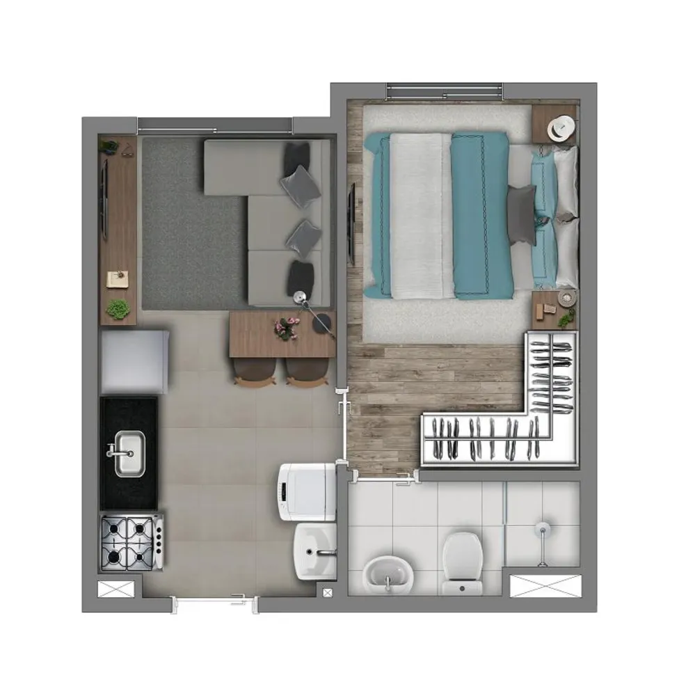 Casa, 2 quartos, 2434 m² - Foto 7