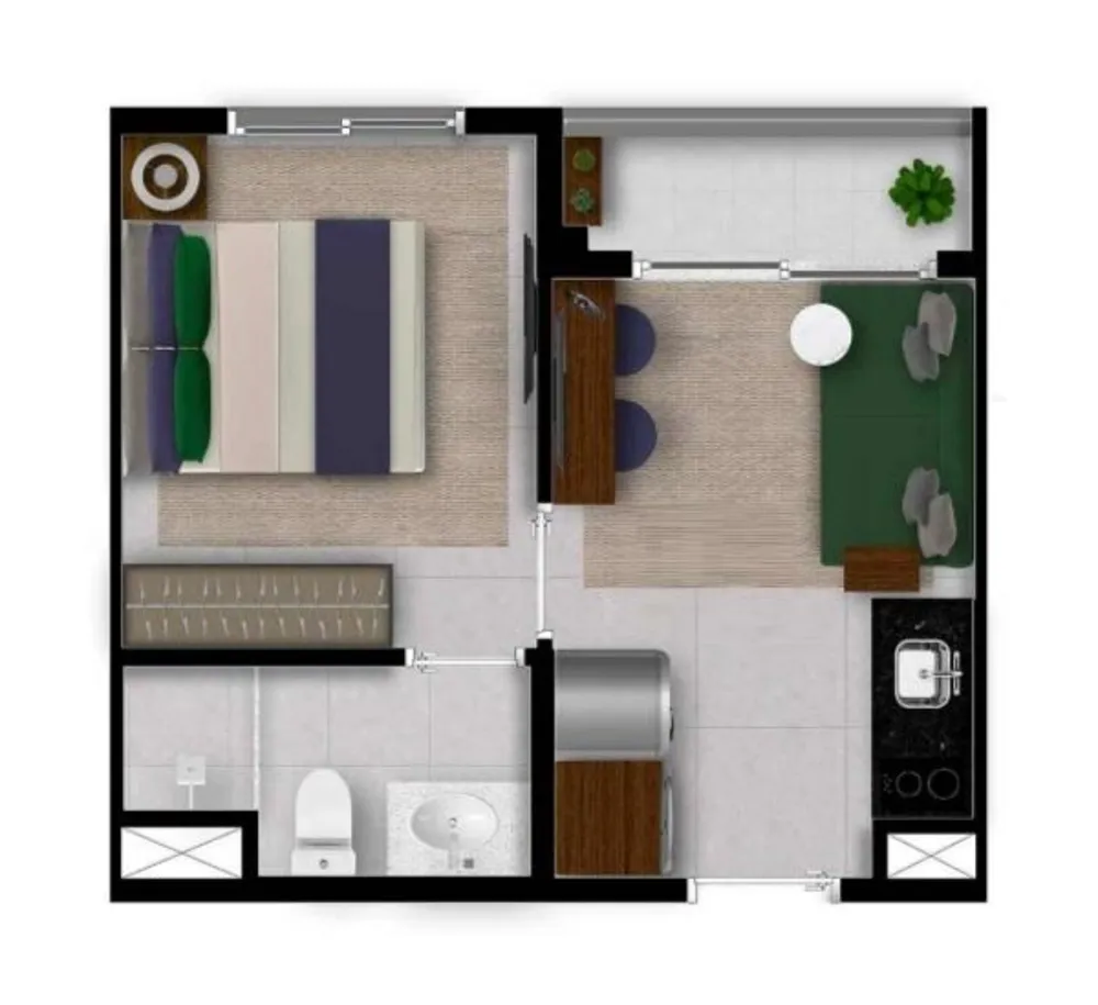 Apartamento, 1 quarto, 2531 m² - Foto 11