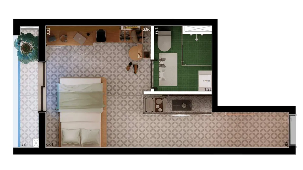 Casa, 1 quarto, 1730 m² - Foto 7